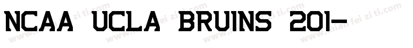 NCAA UCLA Bruins 201字体转换